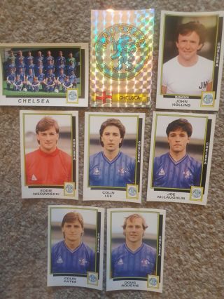 Panini Football 86 Chelsea - X16 Stickers - Complete Team Set