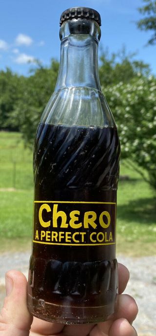 Very Rare Acl Chero Cola Soda Bottle Birmingham Alabama Ala Full