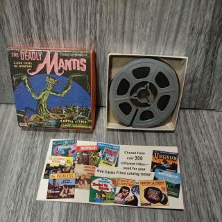 8mm Home Movie The Deadly Mantis 1032 Castle Films Vintage Sci - Fi C.  1975
