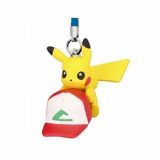 Pokemon The Movie: I Choose You Netsuke Mascot Kanto Hat Pikachu Trading Strap