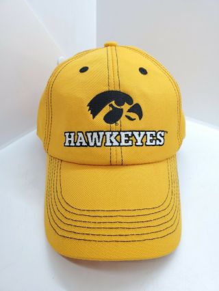 Iowa Hawkeyes /dekalb Seed K - Products Yellow Strapback Hat Cap Usa Made