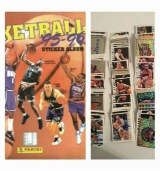 Rare Panini Nba Basketball 1995/96 Loose Sticker Set For Album Book 99 Complete