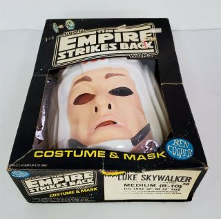 B282 Vintage 1980 Ben Cooper Star Wars Luke Skywalker Costume & Mask W/ Box