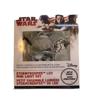 Star Wars Storm Trooper Led Fairy Light Set Miniature Indoor Battery Operated