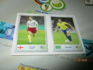 Ronaldo Luís Nazário - Rare Panini Fifa World Cup 2006 Germany.  Mini Sticker - Set