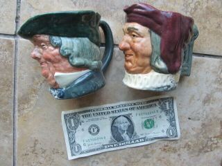 2 Royal Doulton Ceramic Toby Jugs,  England,  Gift,  As Pictured