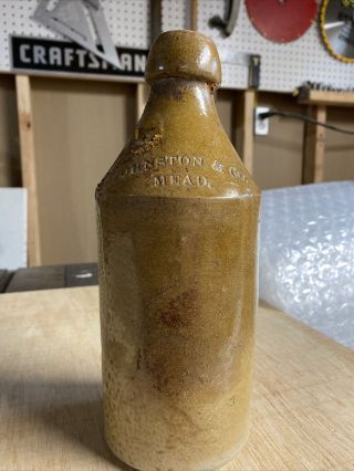Johnston & Co Mead Stoneware Beer Bottle