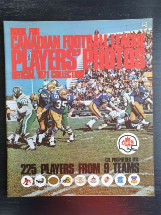 1971 Eddie Sargent Cfl Canadian Football Sticker Album Nm Theismann