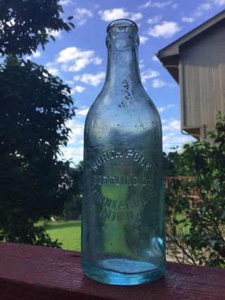 Rare 1911 North Pole Bottling Co Minneapolis Mn Minnesota Soda Bottle