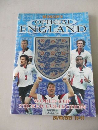 Merlin Official England World Cup 98 Incomplete Album 255/308 83 Complete