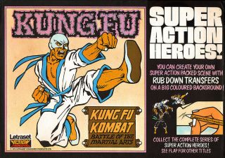 Kung Fu Uk Letraset Rub - On Transfer: Kung Fu Kombat Battle Of The Martial Arts