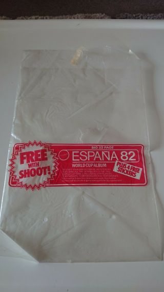 Panini Espana 82 World Cup Football Stickers Album Wrapper Packet In Shoot