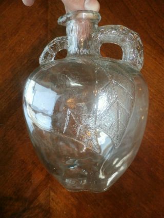 Vintage Antique Figural Glass White House Apple Cider Vinegar Bottle No.  8