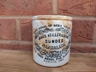 Victorian 1lb James Keiller Marmalade Pot Circa 1890