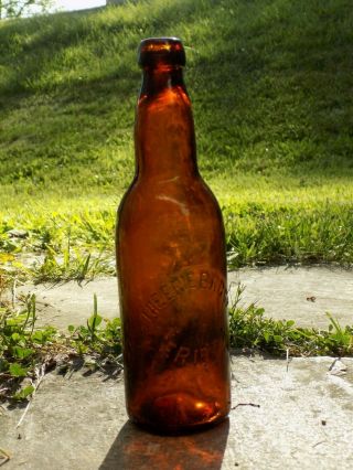 The Erie Brewing Co.  Antique Pint Size Blob Top Beer Bottle Erie Pa.