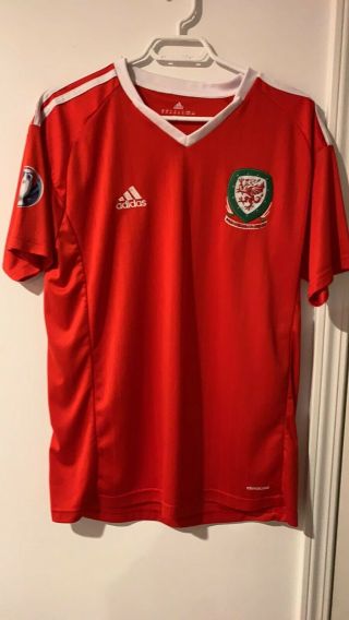 Vintage Adidas Wales Mens Xl Soccer Jersey Football Shirt Calcio Camiseta