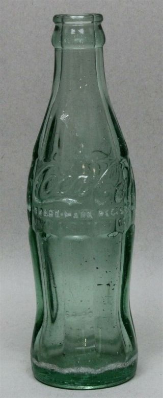 Vintage Embossed Coca - Cola Green Glass Soda Pop Bottle 6 - 1/2 Oz Cuthbert Ga