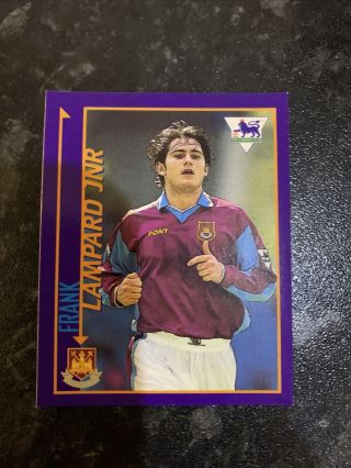 Merlin Premier League 1998 Kick Off Frank Lampard Rookie Sticker/near