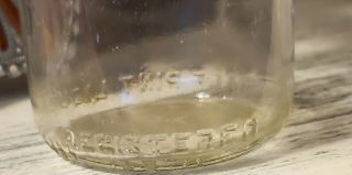 Rare - Vintage PETERSBURG CREAMERY Milk Bottle 1/2 Pint Embossed 3