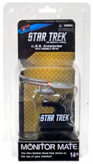 Star Trek The Series Monitor Mate U.  S.  S.  Enterprise Mini Bobble Head