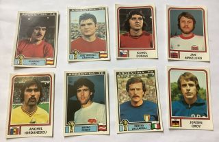 Panini World Cup Argentina 78 Stickers X 8
