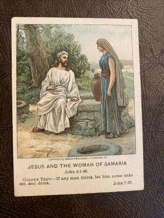 Little Bible Lesson Pictures “jesus And The Woman Of Samaria”