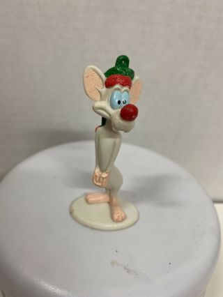 Wb Animaniacs Pinky And The Brain Pvc Figure Christmas Ornament 1997 Flawed