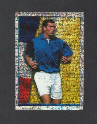 Zinedine Zidane Merlin Sticker 1998 Famous Footballers France