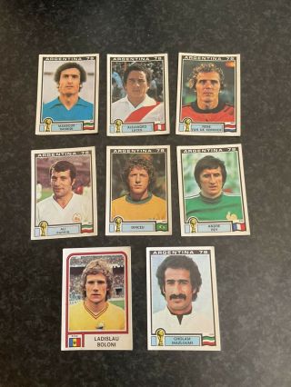 Panini World Cup Argentina 78 Stickers X 8 Stickers