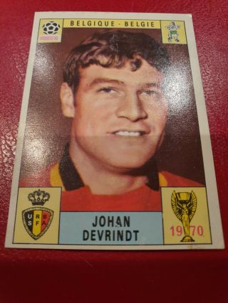 Panini Mexico 70 Devrindt Belgium - Removed,  Red Back Side