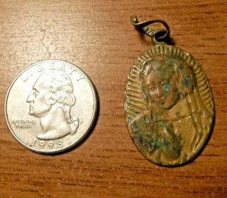 Large Bronze Our Lady Of Guadalupe Catholic Medal