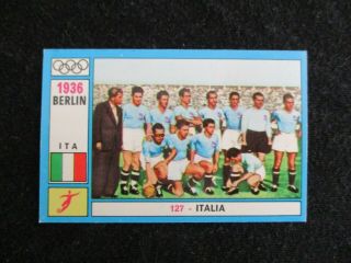 Italia Italy Calcio Berlin 1936 N° 127 Card Carte Panini Olympia 1896 - 1972