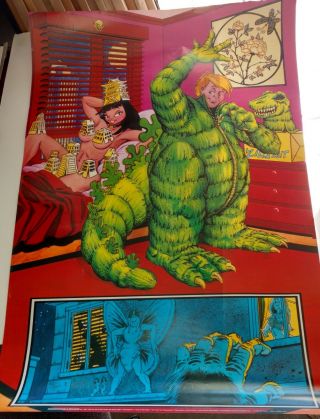 Phil Foglio Xxxenophile 1,  Godzilla Print,  1998,  24x36 Poster,  Out Of Print