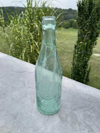 Vintage Booth Brother’s Philadelphia Pa Glass Soda Water Bottle Liberty Bell