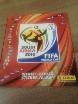 Empty Panini World Cup South Africa 2010 Sticker Album,  6 Stickers
