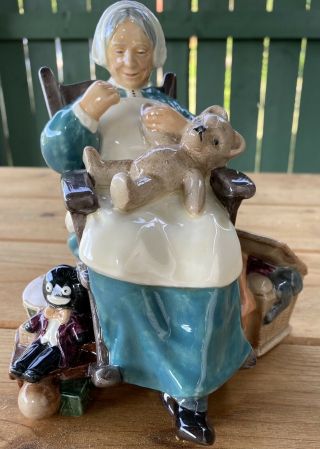 Royal Doulton Nanny Porcelain Figurine H.  N.  2221 1957 Teddy Bear Rag Doll