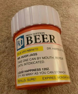 Beer Prescription Rx Drink Soda Beer Big Mouth Toys Insulated Foam Koozie