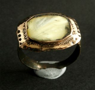 A Large Ancient Late Viking Bronze Ring - Wearable