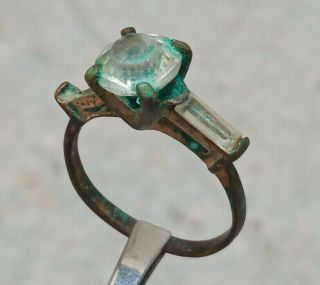 Extremely Rare Ancient Roman Ring Bronze Wedding Authentic Stunning