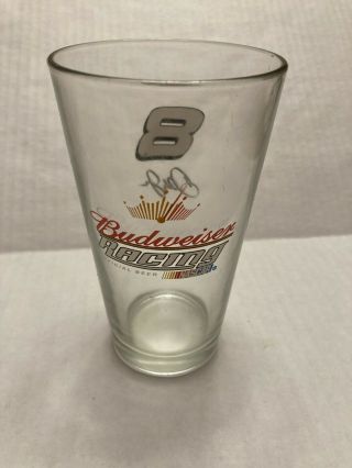 Dale Earnhardt Jr Nascar 8 Budweiser Racing Beer Pint Glass