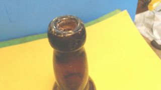 Vintage - ED.  HEUER - ERIE,  PA.  Embossed - Blob Top - Beer Bottle 2