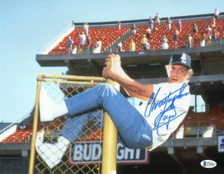 Christopher Lloyd Angels In The Outfield Signed 11x14 Photo Auto Beckett Bas 56