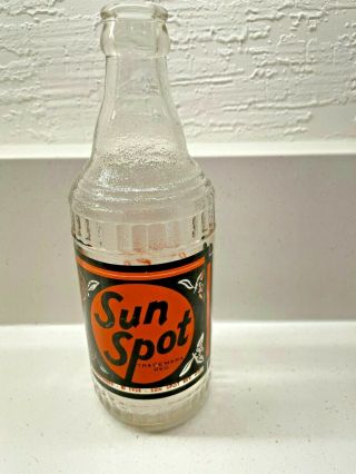 Vintage Acl Sun Spot Soda Bottle 12oz Yakima Wa