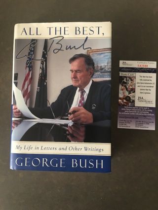 President George Hw Bush Signed Book " All The Best,  My Life In Letters” Jsa