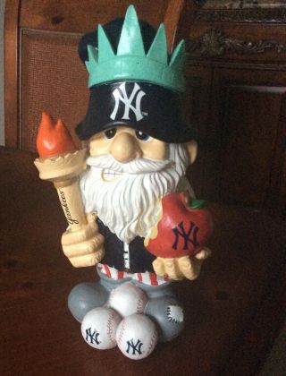 York Yankees Forever Collectibles Mlb 10.  5 Inch Team Gnome Big Apple Liberty