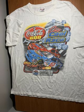 Charlotte Motor Speedway Coca Cola 600 White T Shirt 2011 Men’s Size 2xl