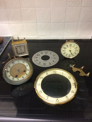 Antique Clock Movements And Clock Face For Spares And Repairs