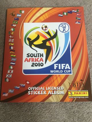 Panini World Cup 2010 South Africa Empty Sticker Album