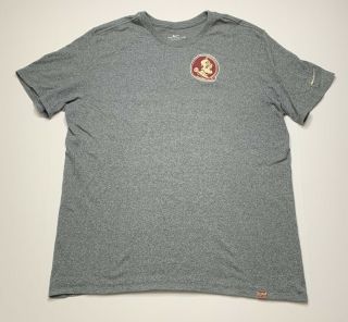 Nike Dri Fit Men’s Florida State Seminoles Fsu Shirt Embroidered Logo Xlarge