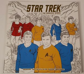 Star Trek: Tos Series Adult Coloring Book Kirk Spock Street Relief